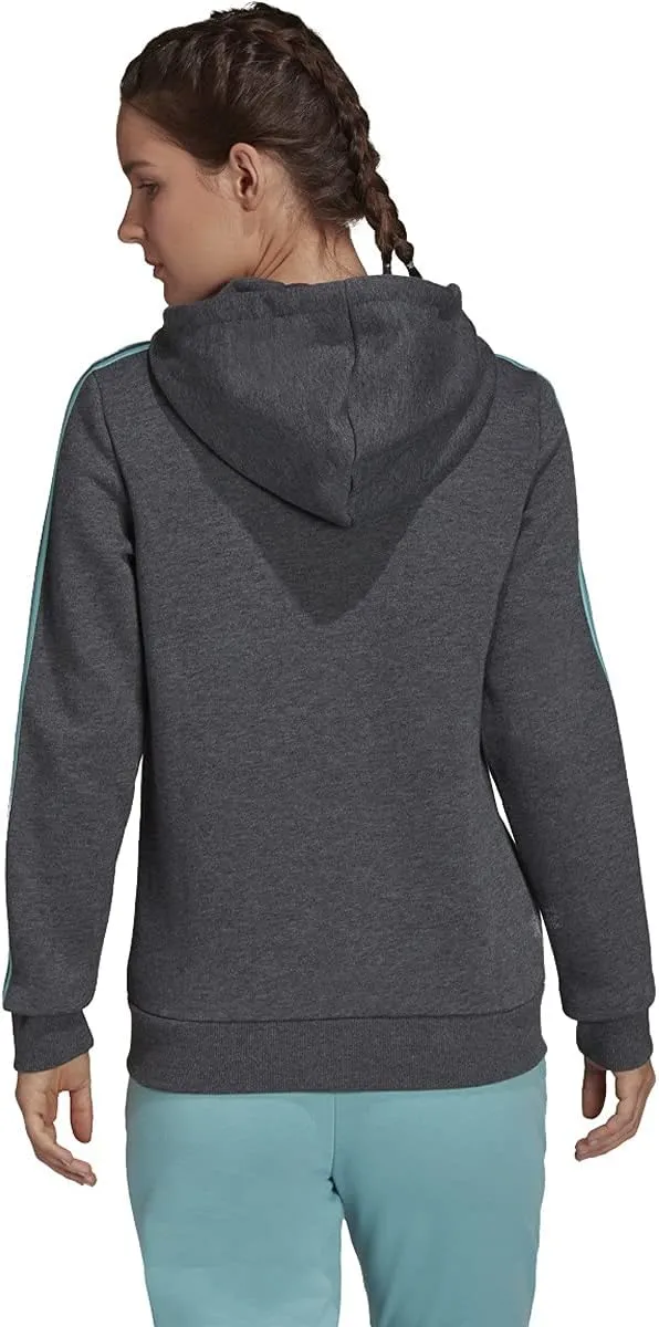 adidas Women's Essentials Fleece 3-Stripes Full-Zip Hoodie