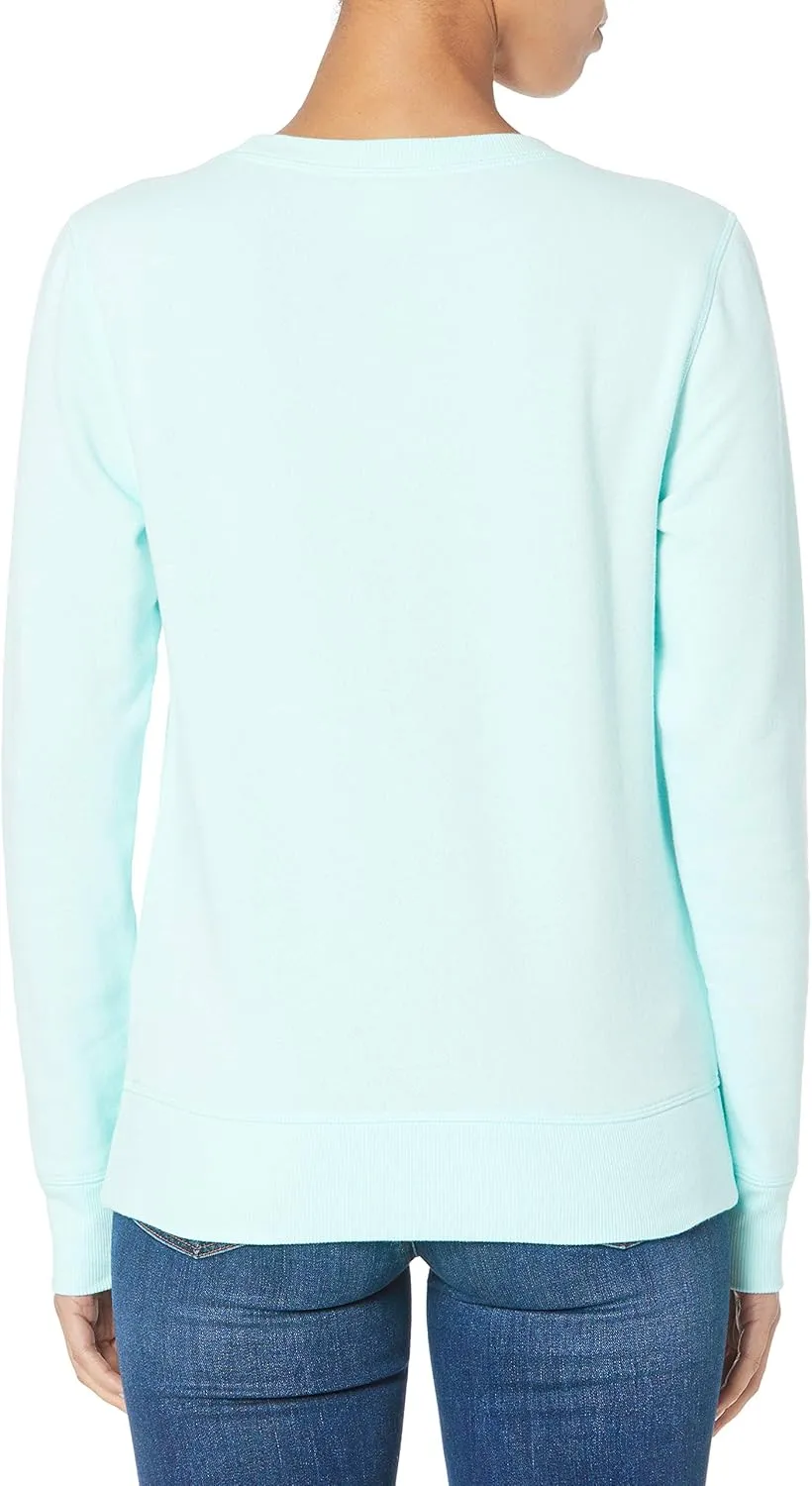 Amazon Essentials Women's French Terry Fleece Crewneck Pullover Sweatshirt (Available in Plus Size)