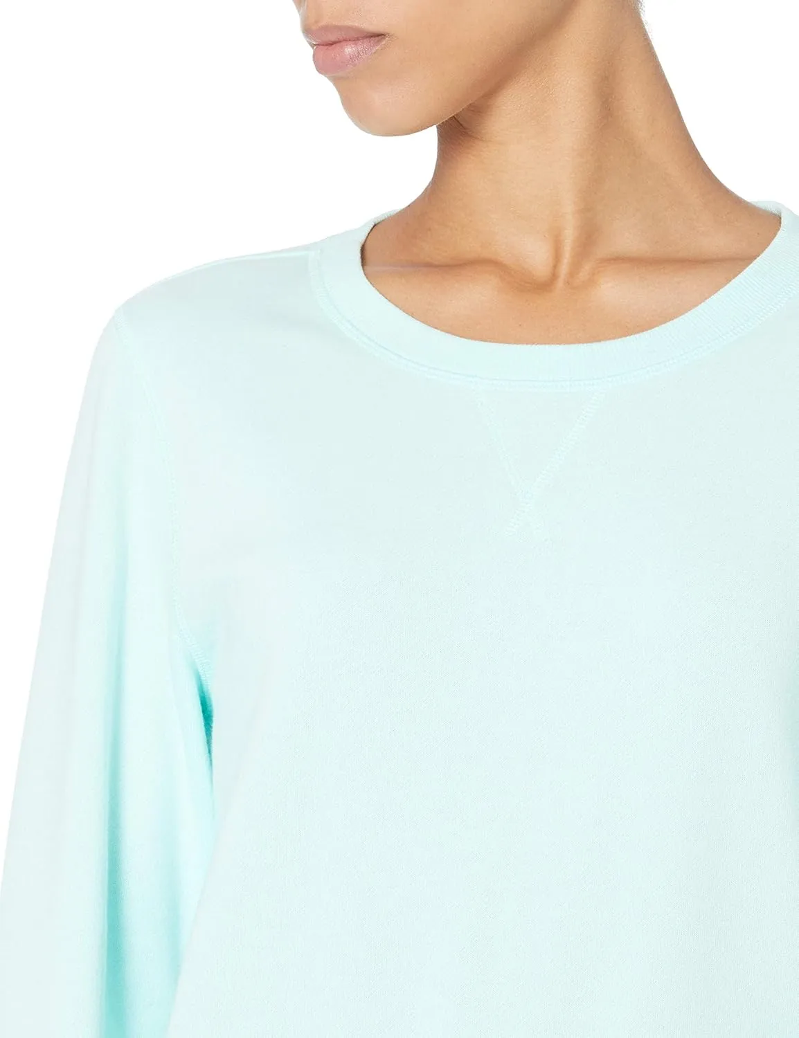 Amazon Essentials Women's French Terry Fleece Crewneck Pullover Sweatshirt (Available in Plus Size)