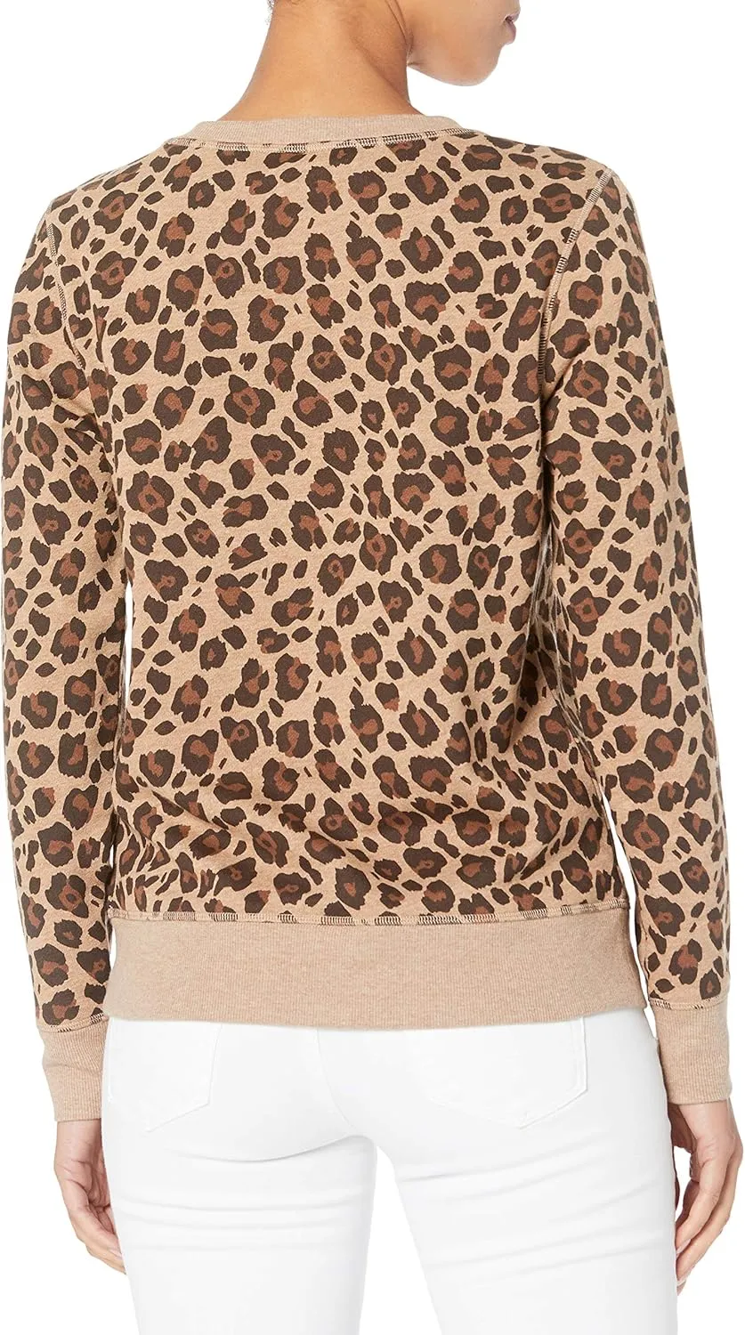 Amazon Essentials Women's French Terry Fleece Crewneck Pullover Sweatshirt (Available in Plus Size)