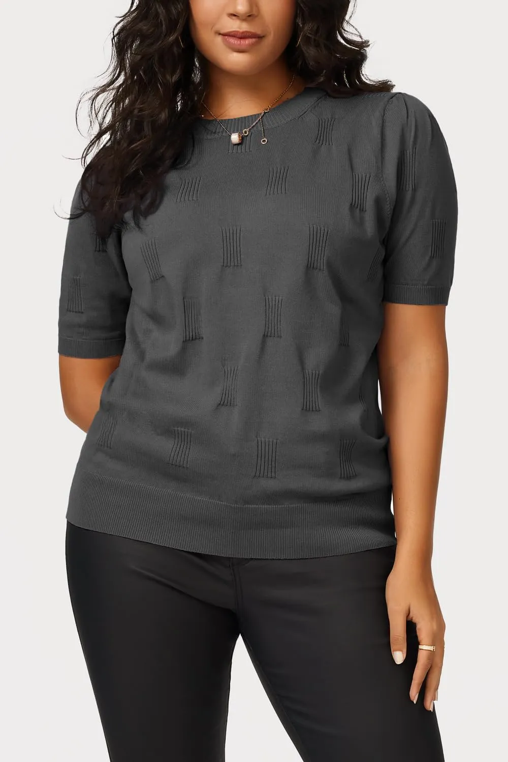 Arach&Cloz Women's Summer Lightweight Tops Short Sleeve Dressy Blouse