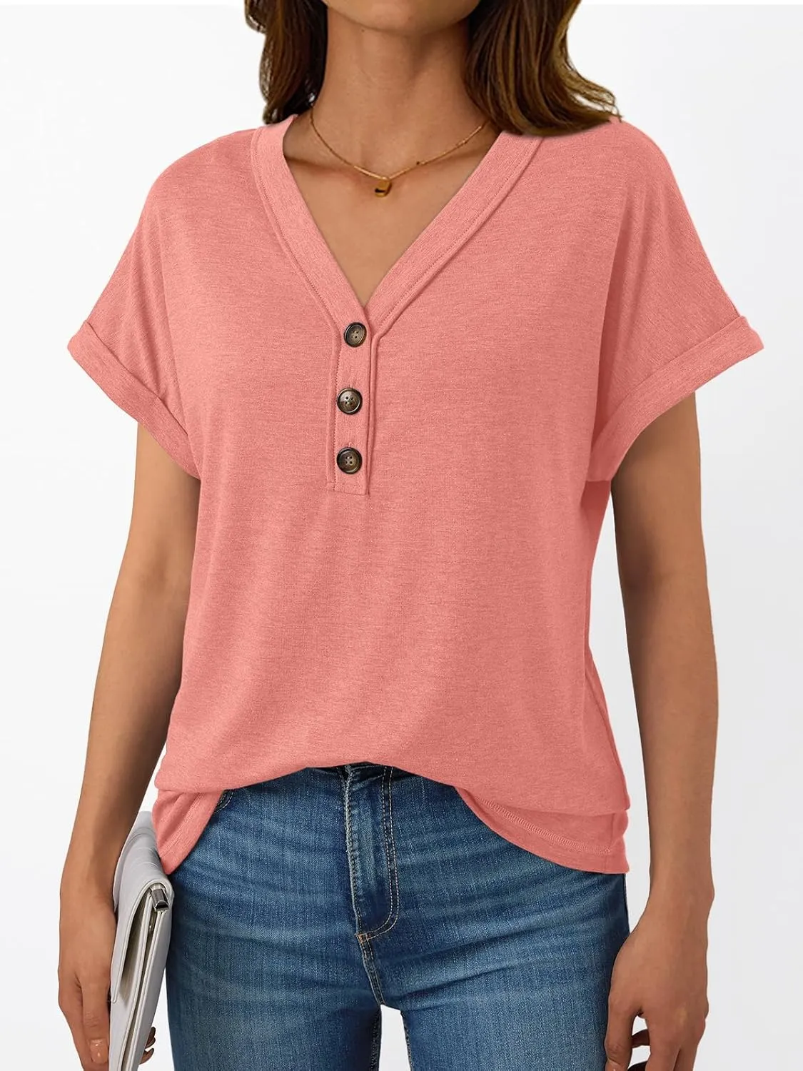 AUTOMET Short Sleeve V Neck T Shirts Womens Cap Sleeve Summer Casual Dressy Tops
