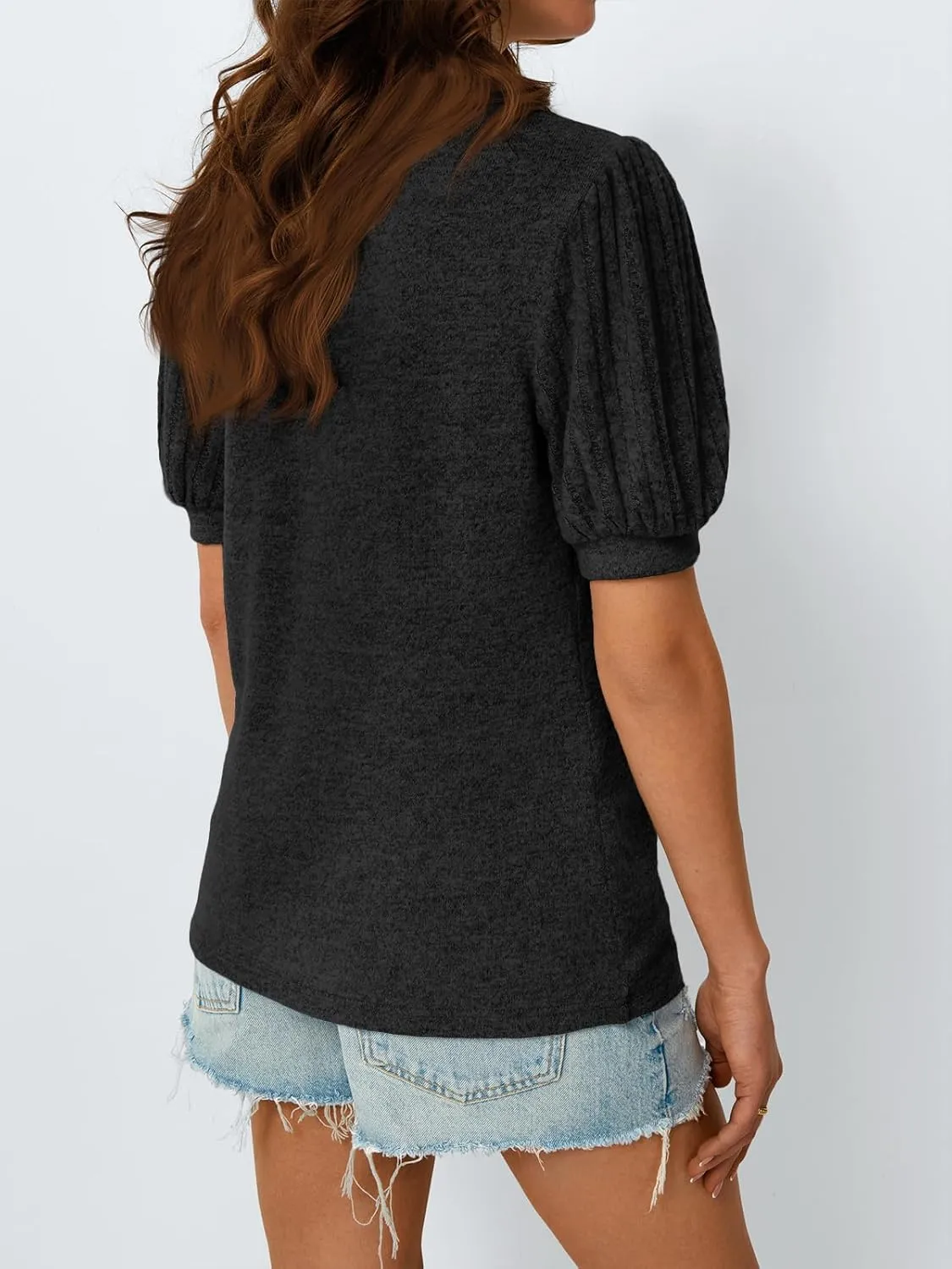 AUTOMET Womens Summer Tops Dressy Casual Blouses Business Short Sleeve Shirt 2025 Cute Trendy Sweater