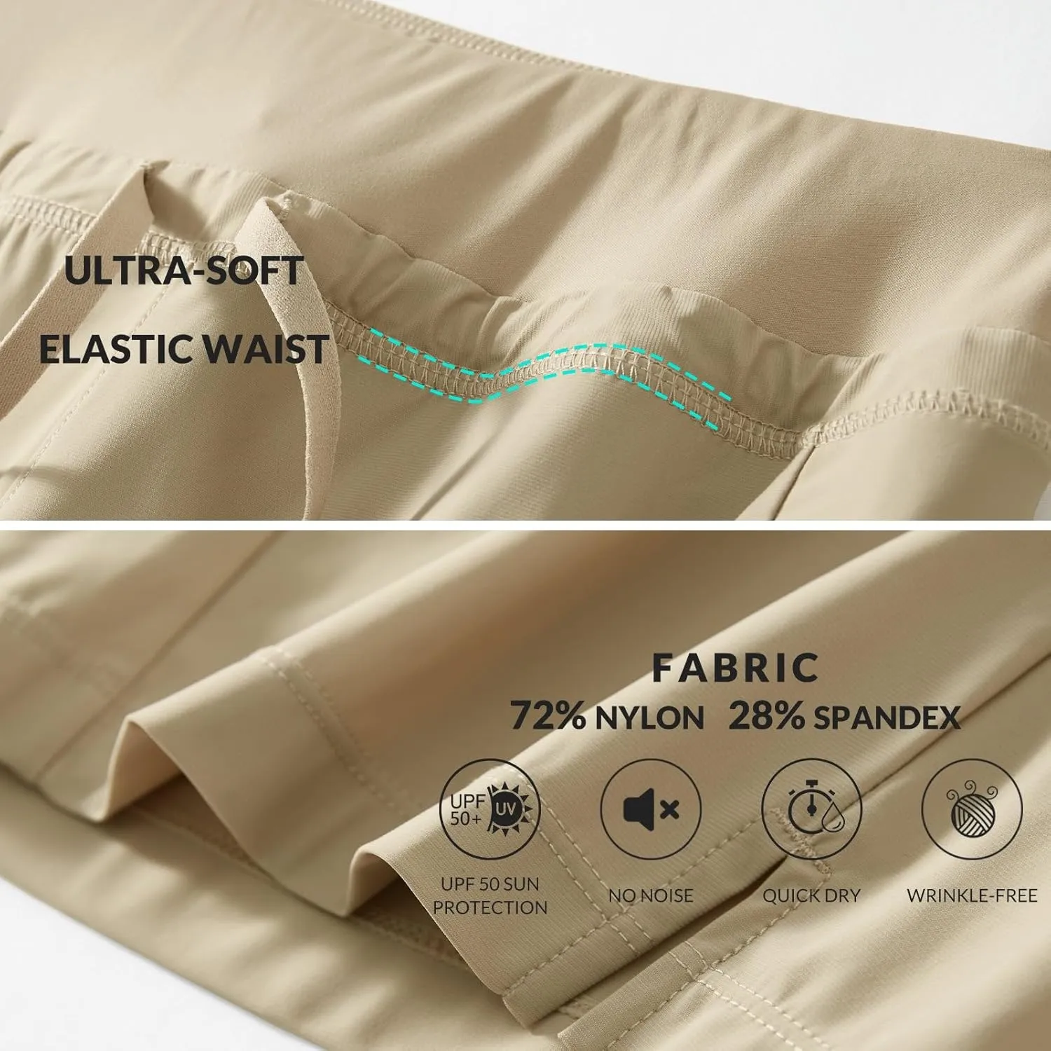baleaf Women's Hiking Long Shorts 9"/11" Quick Dry Bermuda Cargo for Curvy Lightweight Pockets