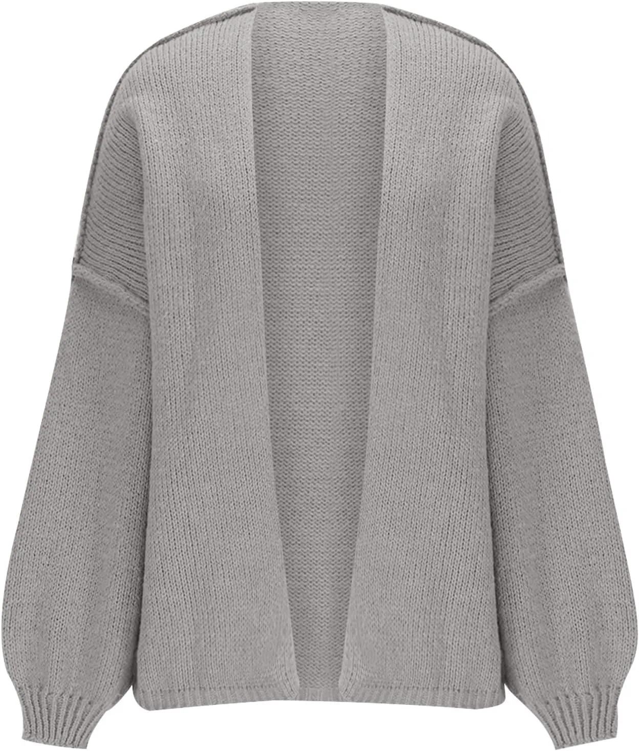 Borniu Womens Long Sleeve Open Front Cardigans Chunky Knit Draped Sweaters Outwear Jacket Coat Fall Clothes Fashion Outfits