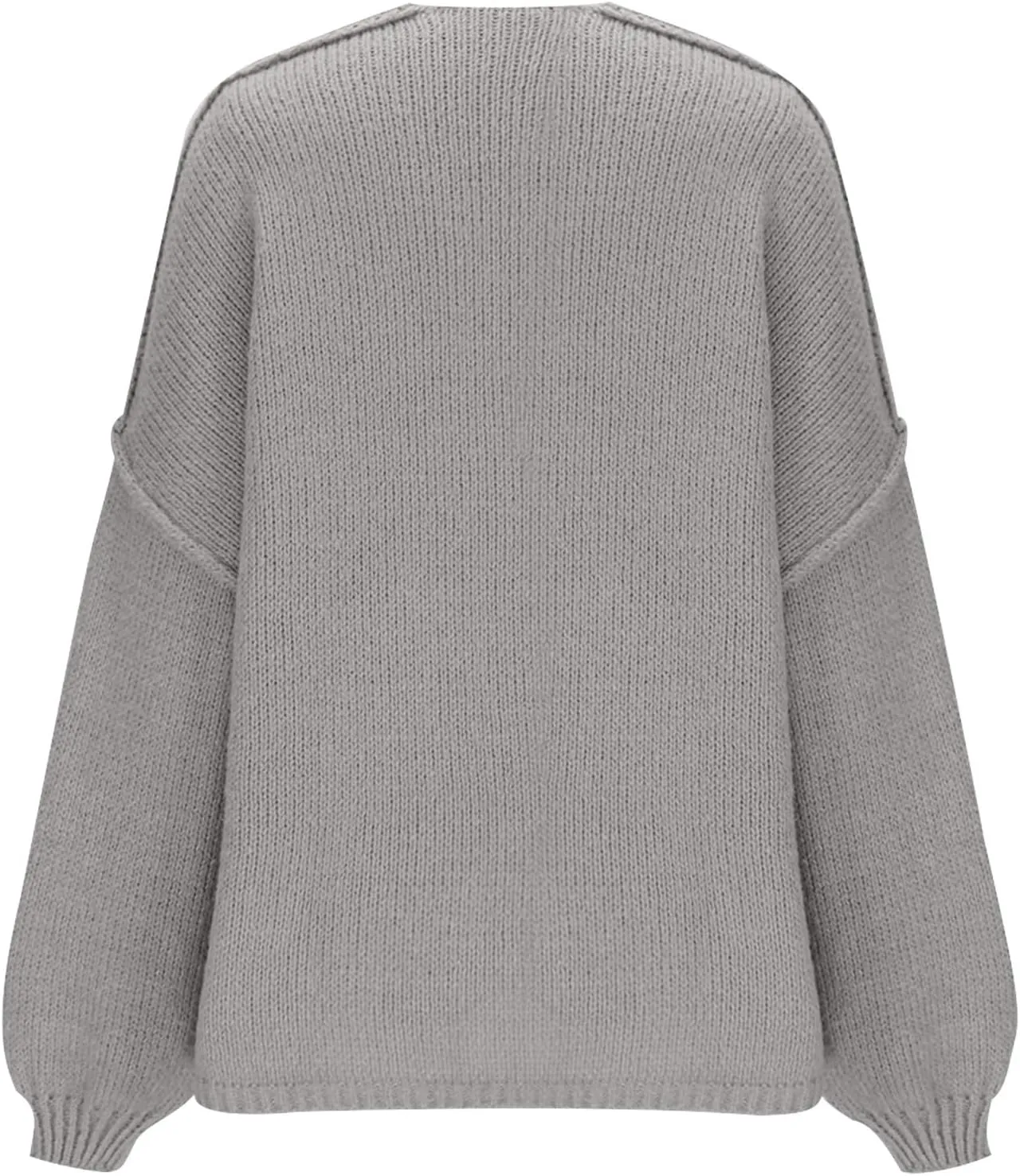 Borniu Womens Long Sleeve Open Front Cardigans Chunky Knit Draped Sweaters Outwear Jacket Coat Fall Clothes Fashion Outfits