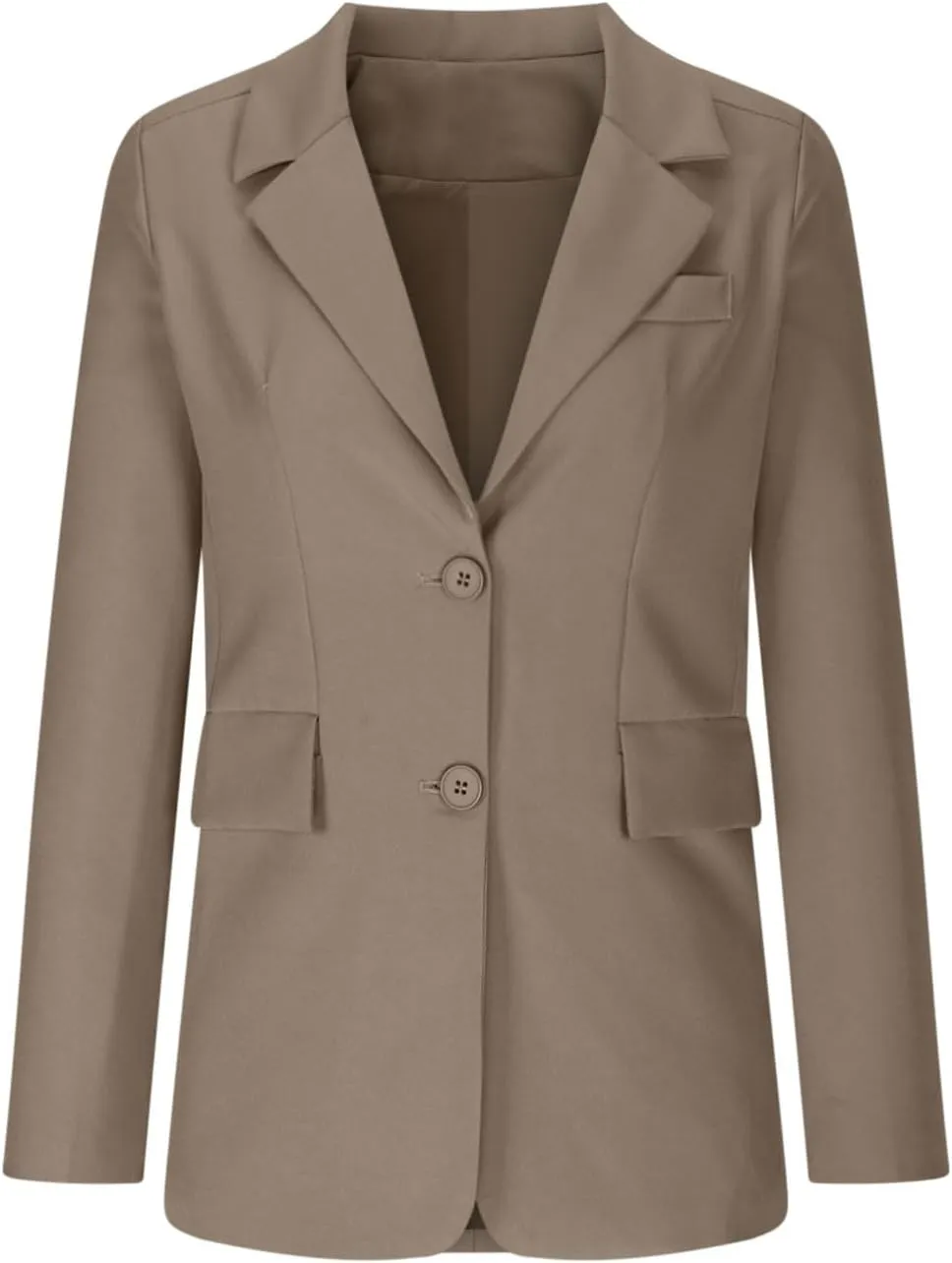 Business Casual Blazer for Women Suit Jackets Dressy Button Long Sleeve Open Front Cardigan Work Office Blazer Jacket
