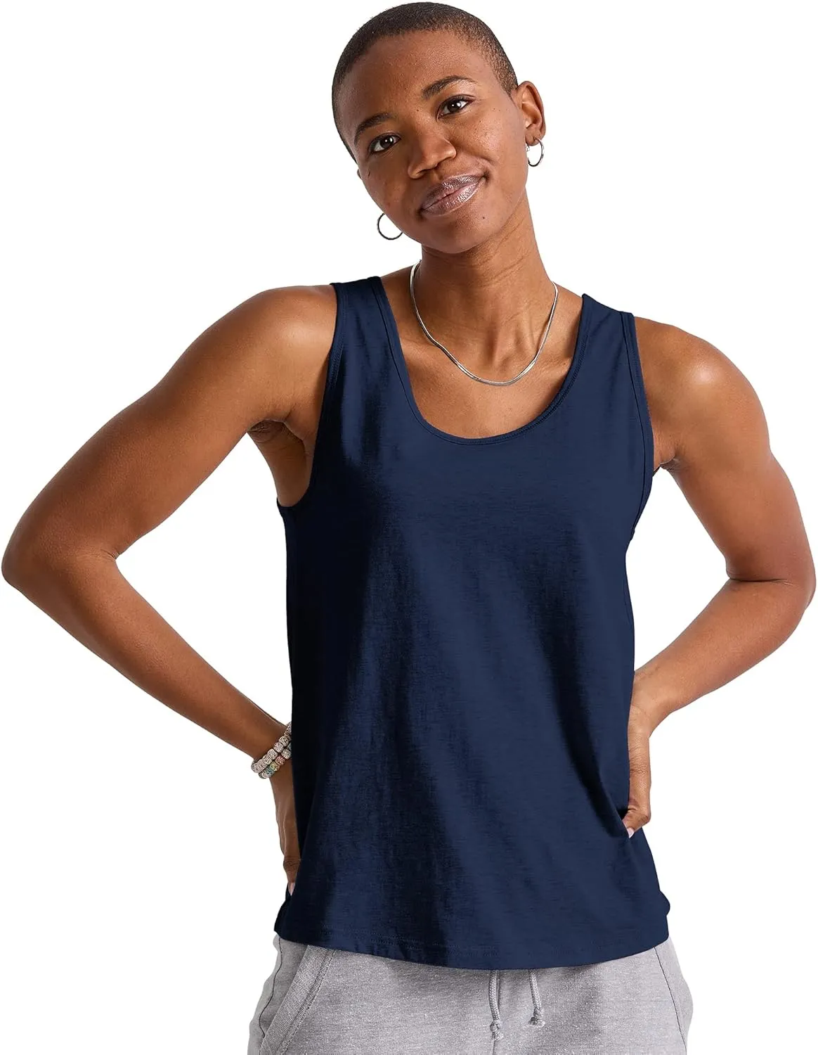 Champion Originals Tri-Blend Tank Top, Lightweight Sleeveless Shirt for Women, Plus