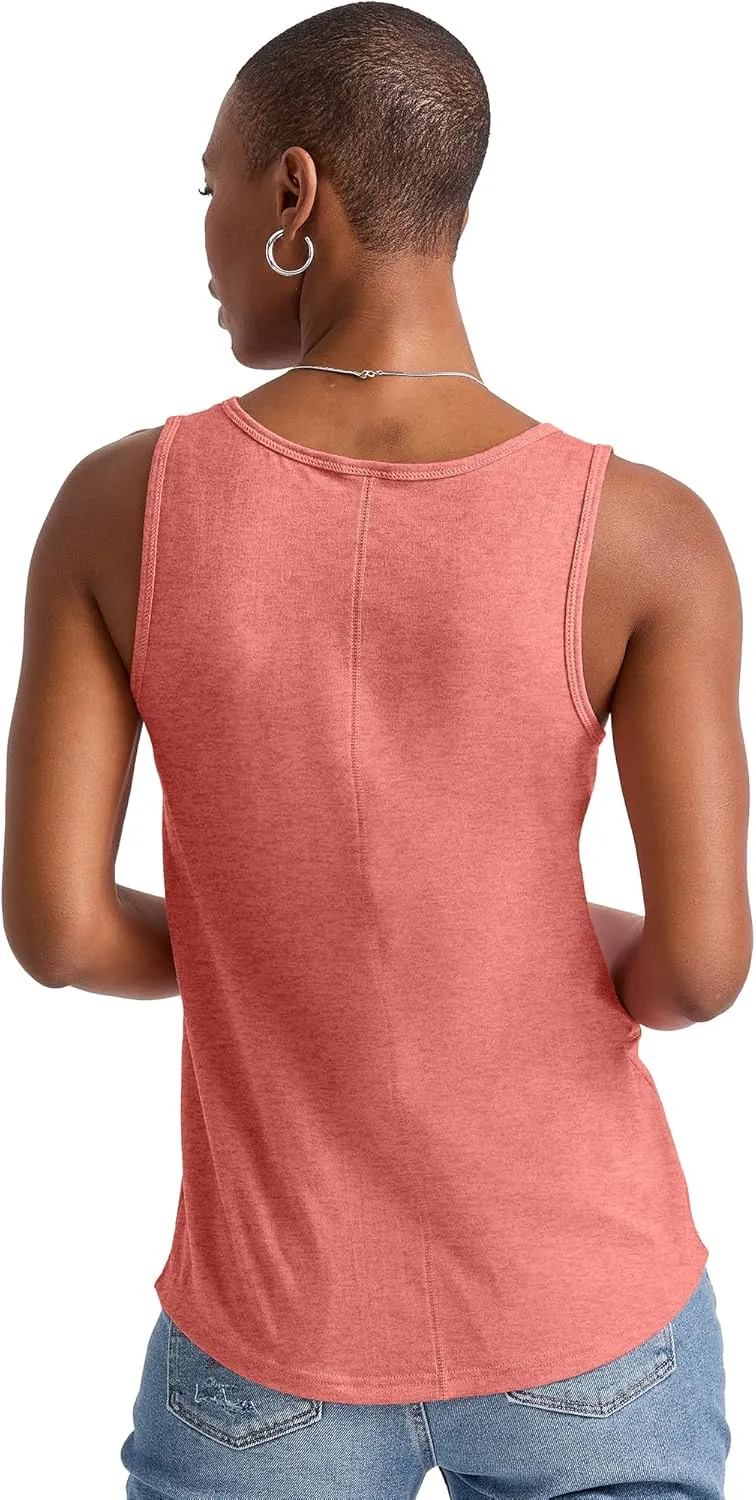 Champion Originals Tri-Blend Tank Top, Lightweight Sleeveless Shirt for Women, Plus