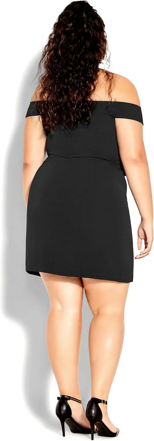 City Chic Women's Dress-Tux Mini