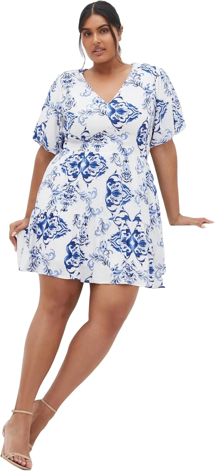 City Chic Women's Dress-Winslow Print