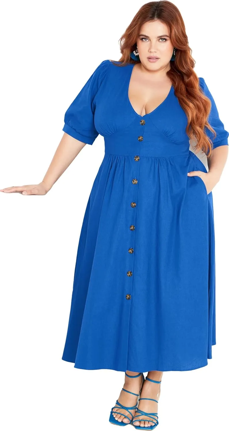 City Chic Women's Plus Size Sunset Stroll Dress