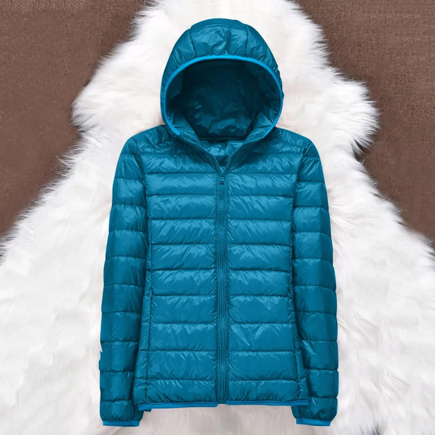 cooki Puffer Coat Women with Hood Quilted Jackets for Women Winter Packable Puffer Jacket Lightweight Down Coat Plus Size