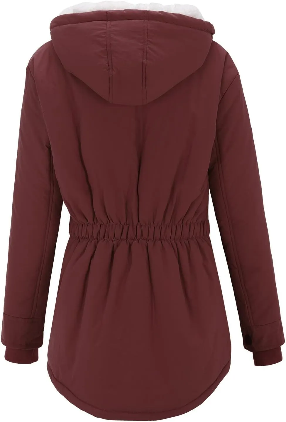 cooki Winter Coats for Women 2023 Casual Women's Sherpa-Lined Fleece Full-Zip Hooded Jacket Fall Warm Coats Pullover Jackets