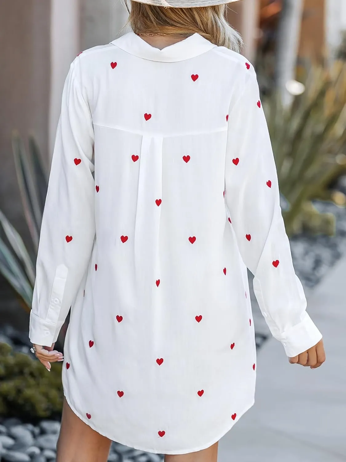 CUPSHE Dress Button Down Shirt Dress Long Sleeve Blouse Top Leopard Print