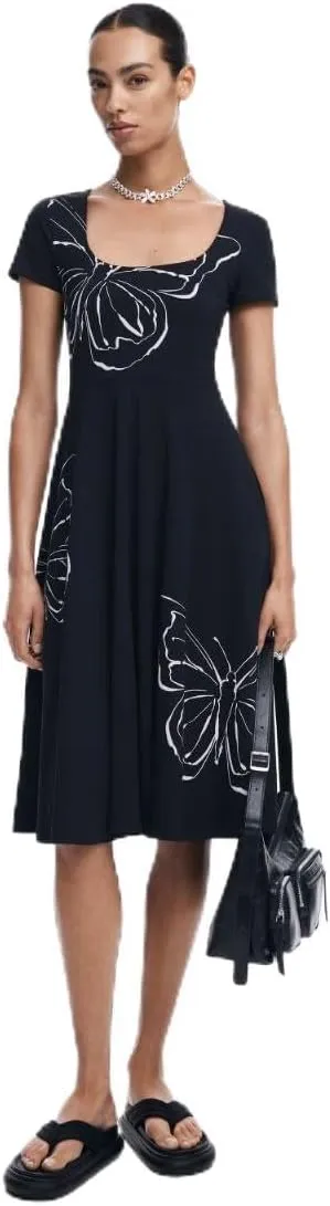 Desigual Women's Woman Knit Dress Short Sleeve