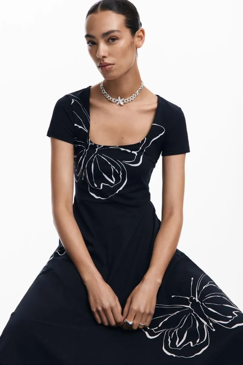 Desigual Women's Woman Knit Dress Short Sleeve