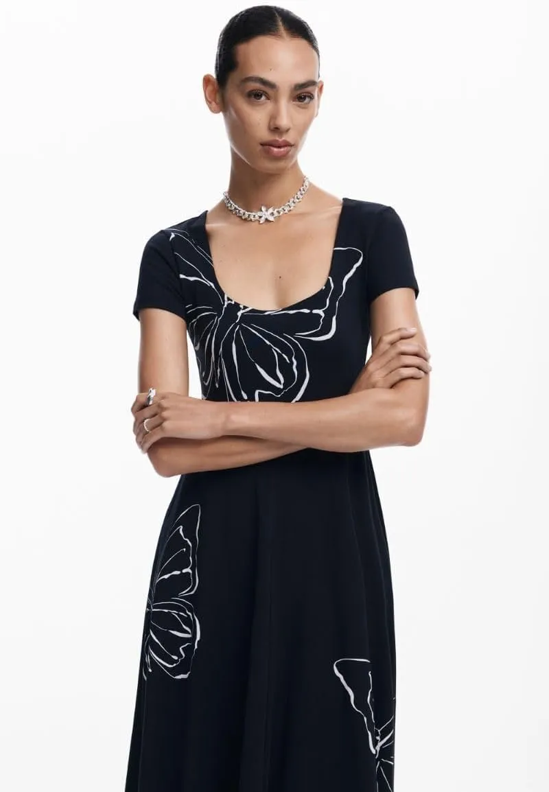 Desigual Women's Woman Knit Dress Short Sleeve