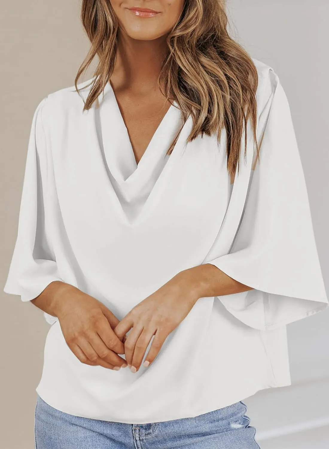 Dokotoo Womens Blouses and Tops Short Sleeve Chiffon Shirts and Tops