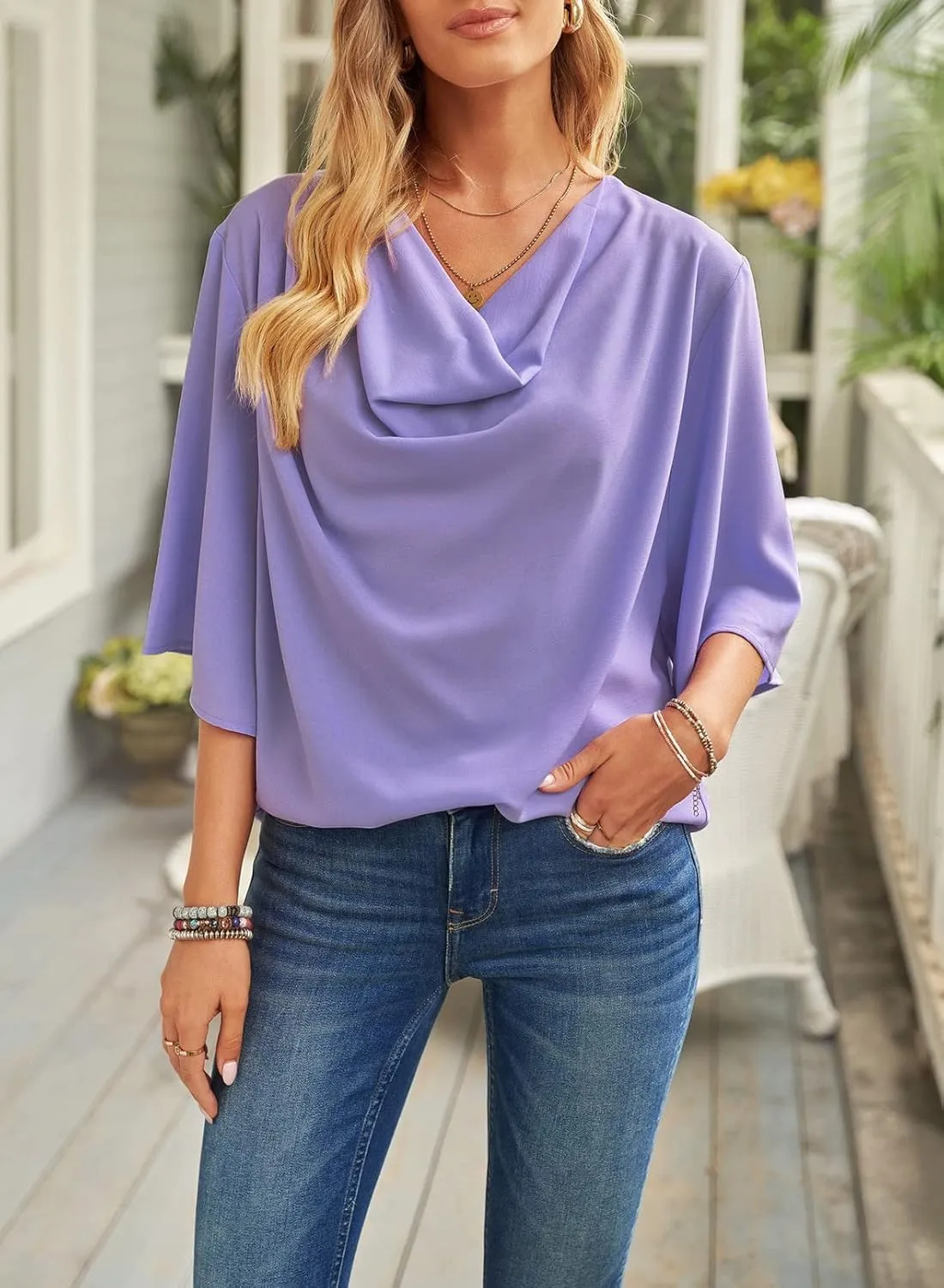 Dokotoo Womens Blouses and Tops Short Sleeve Chiffon Shirts and Tops