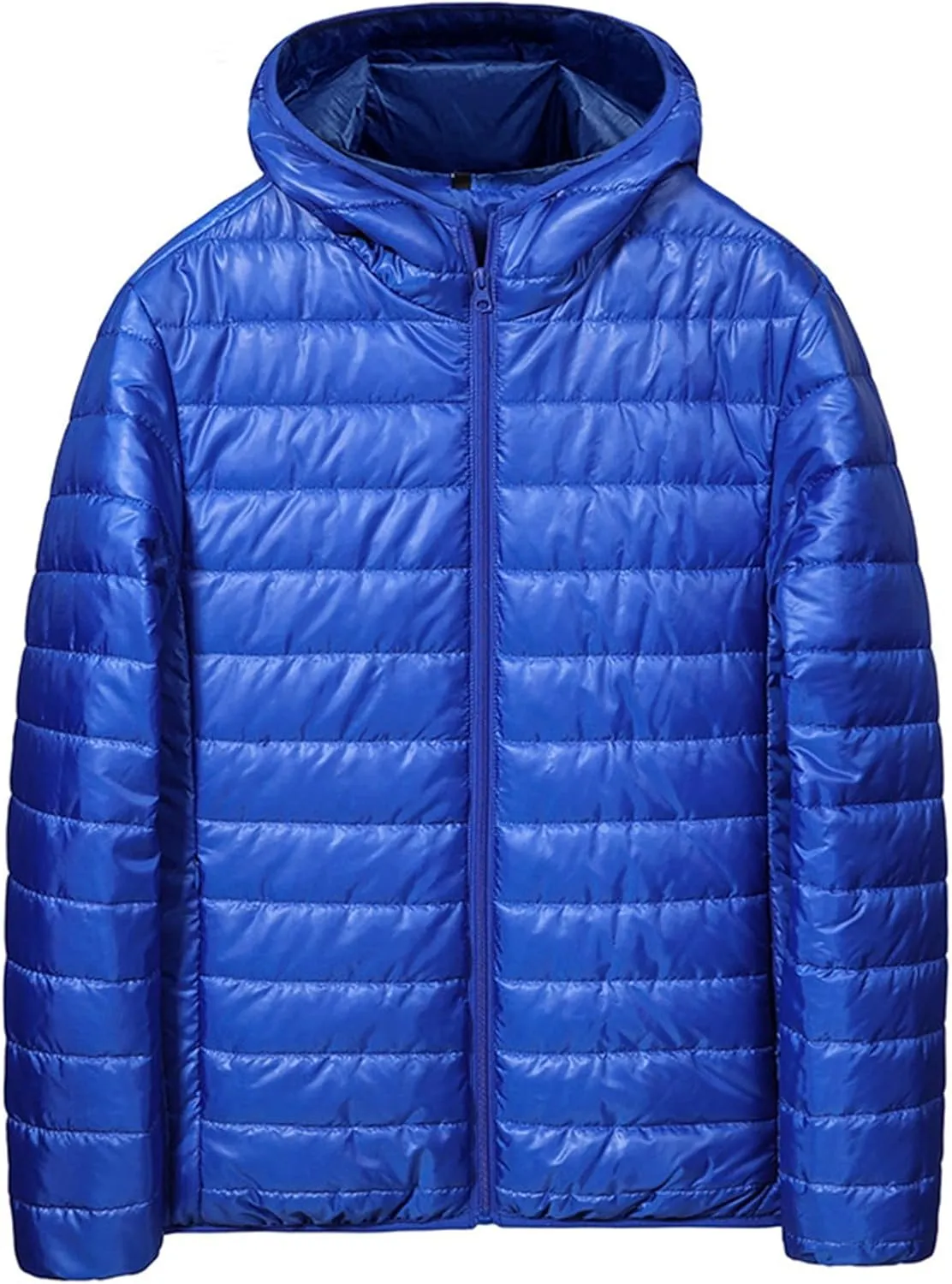 Down Jacket Men Lightweight Packable Puffer Jacket Winter Thermal Quilted Coats Waterproof Bubble Coats with Hood