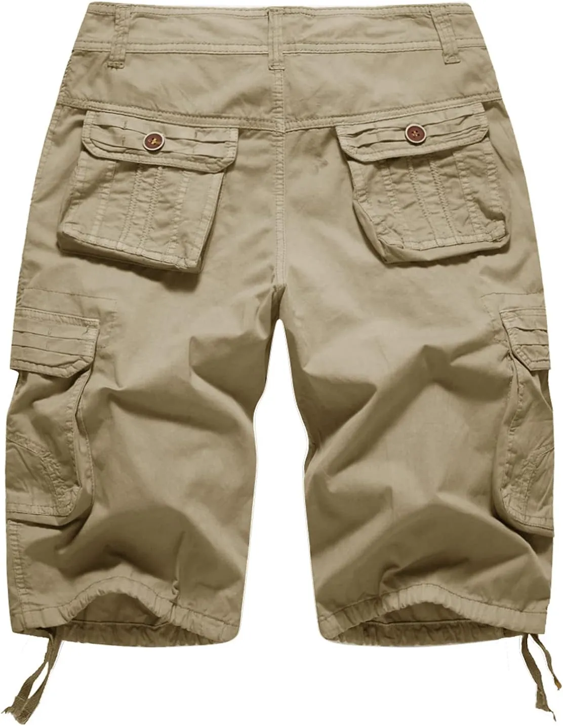 FOURSTEEDS Womens Casual Loose Fit Multi-Pocket Camouflage Twill Bermuda Cargo Shorts with Belt