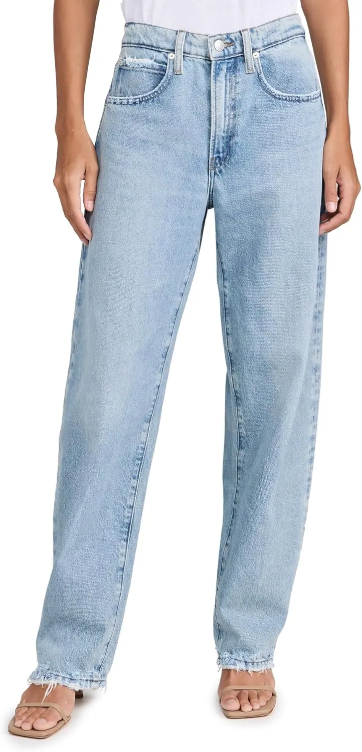 FRAME Women's Low Slung Barrel Jeans