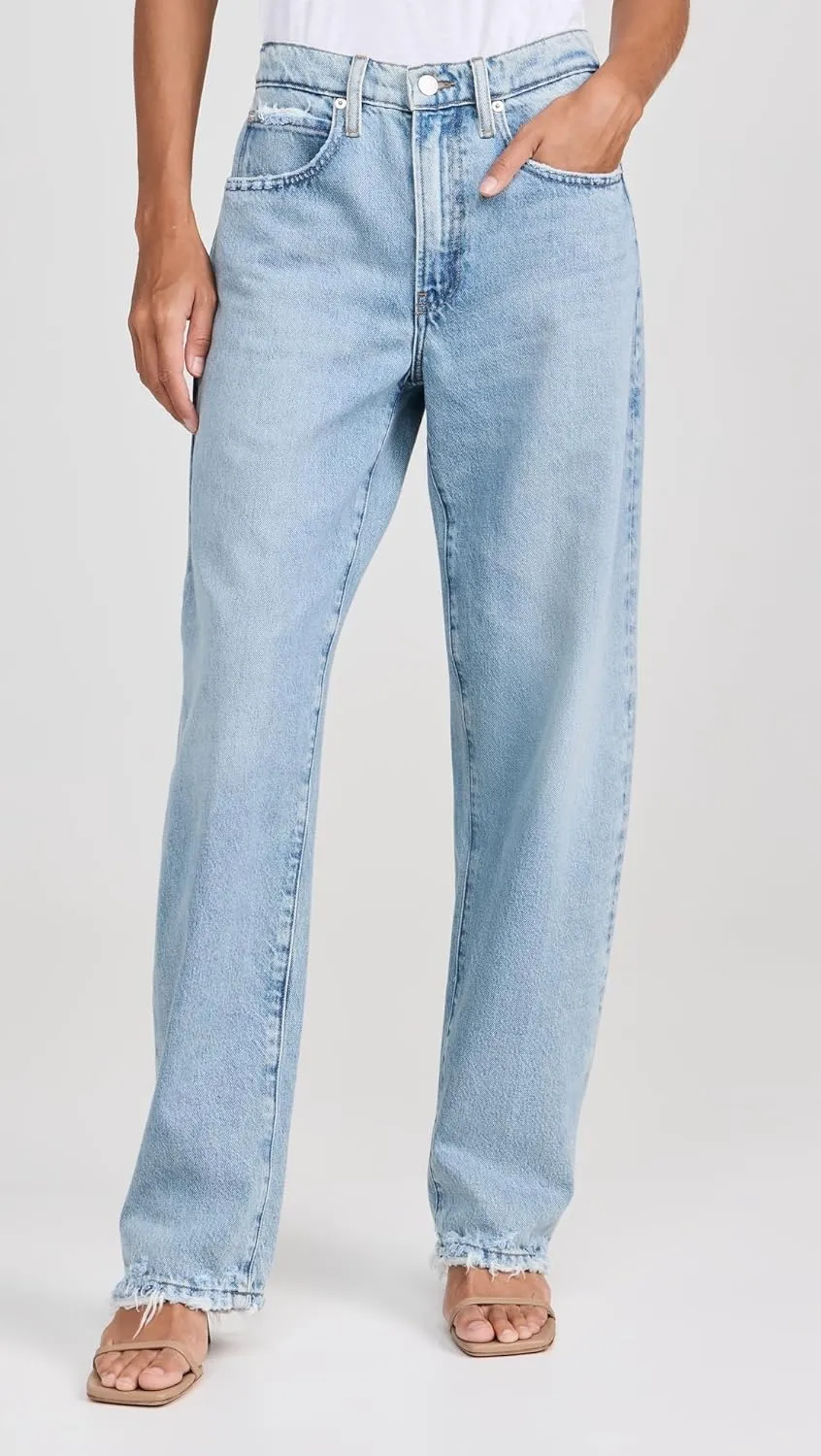 FRAME Women's Low Slung Barrel Jeans