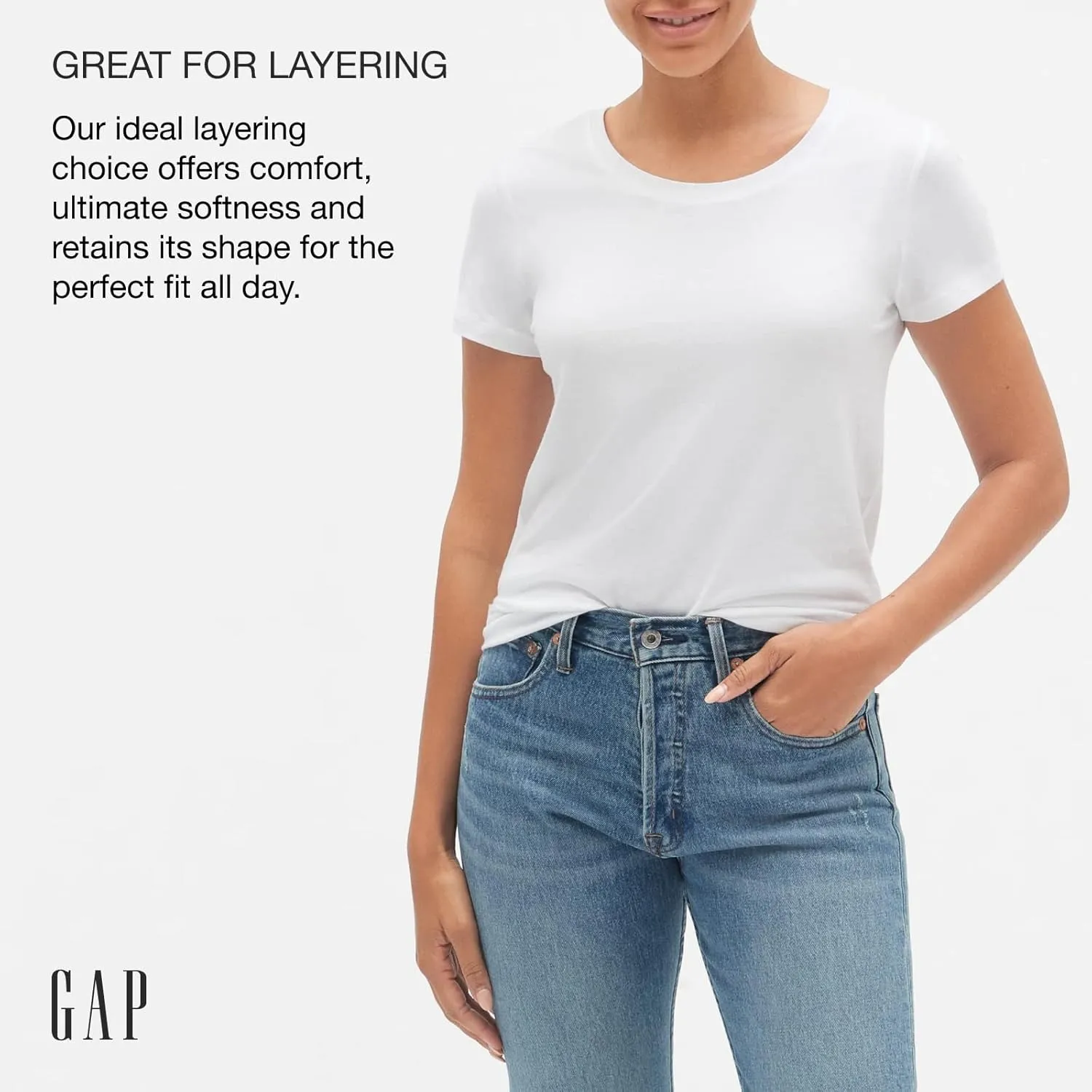 GAP Women's Favorite Crewneck Tee T-Shirt