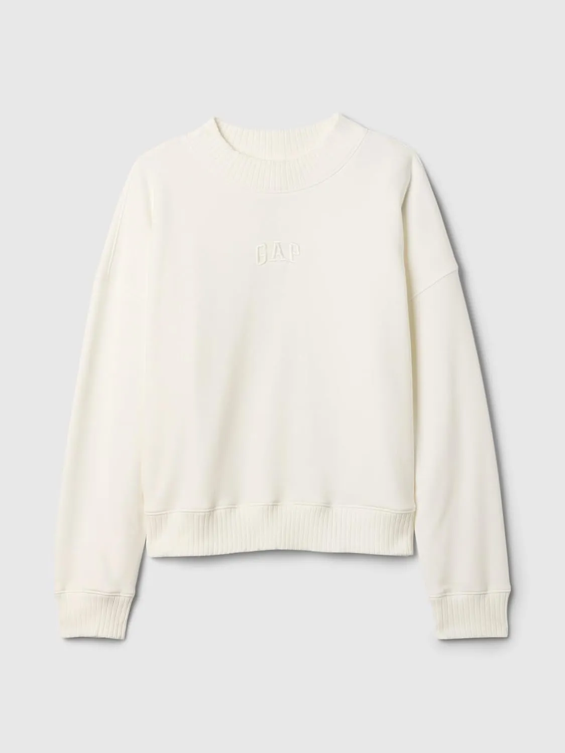 GAP Women's Logo Mockneck Sweatshirt