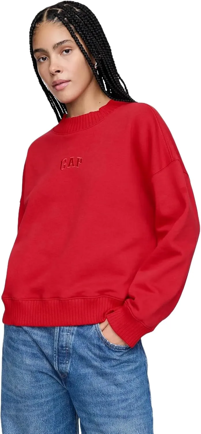 GAP Women's Logo Mockneck Sweatshirt