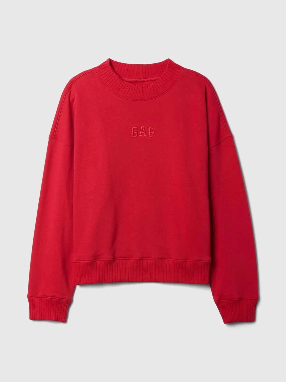 GAP Women's Logo Mockneck Sweatshirt