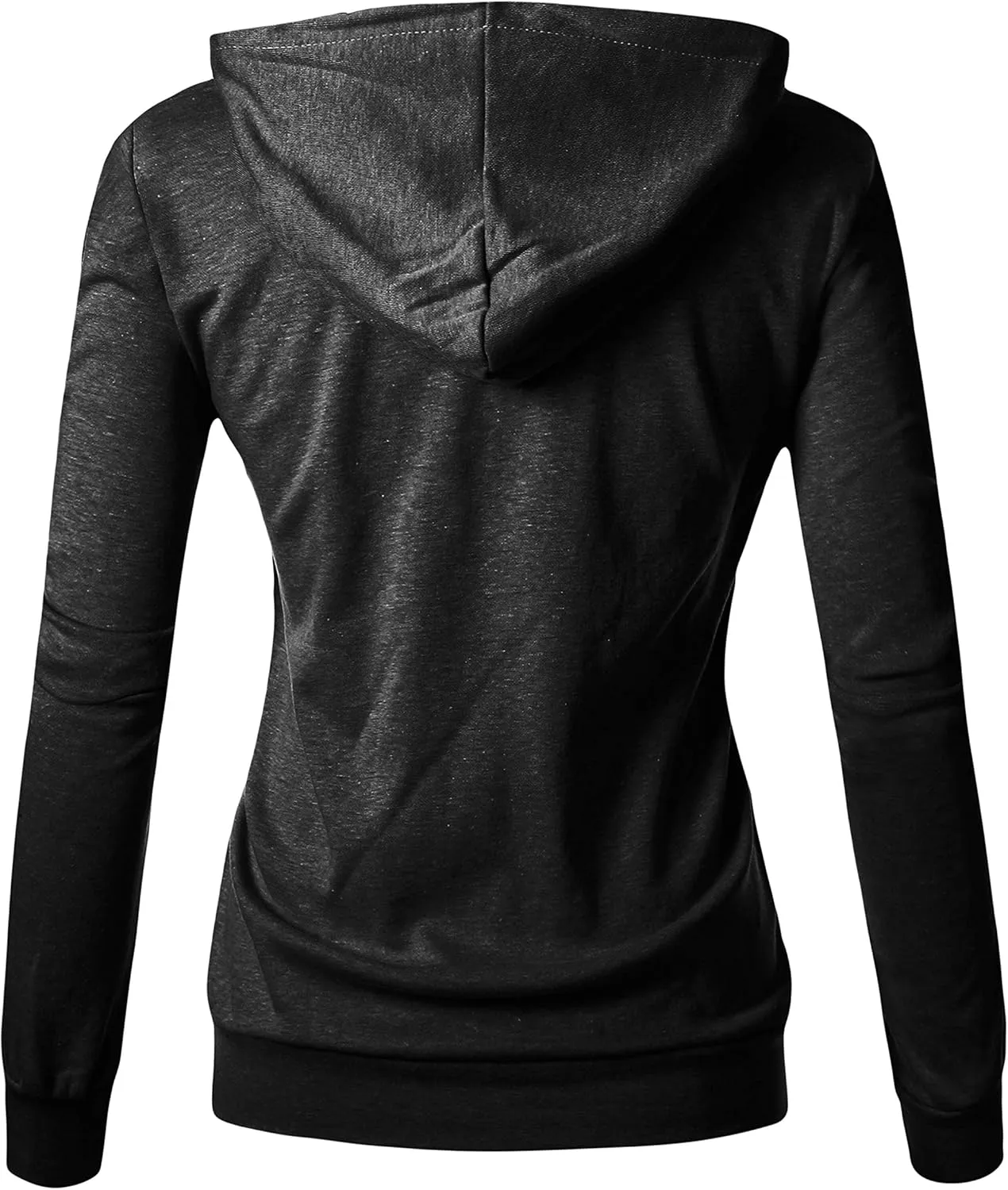 GIVON Women's Lightweight Zip Up Hoodie ?C Long Sleeve Thin Casual Hooded Jacket, Plus