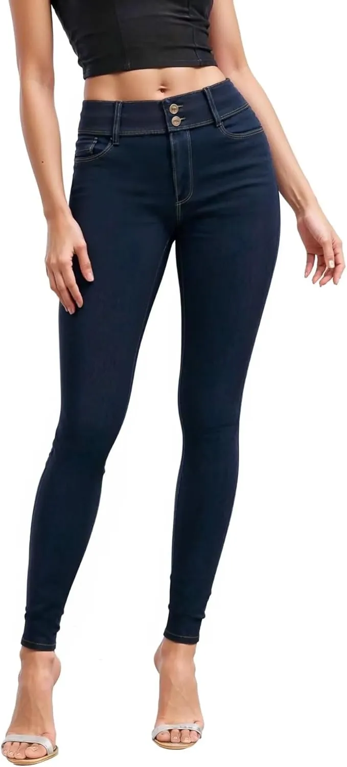 Hybrid & Company Women's Butt Lift V2 Super Comfy Stretch Denim Skinny Jeans