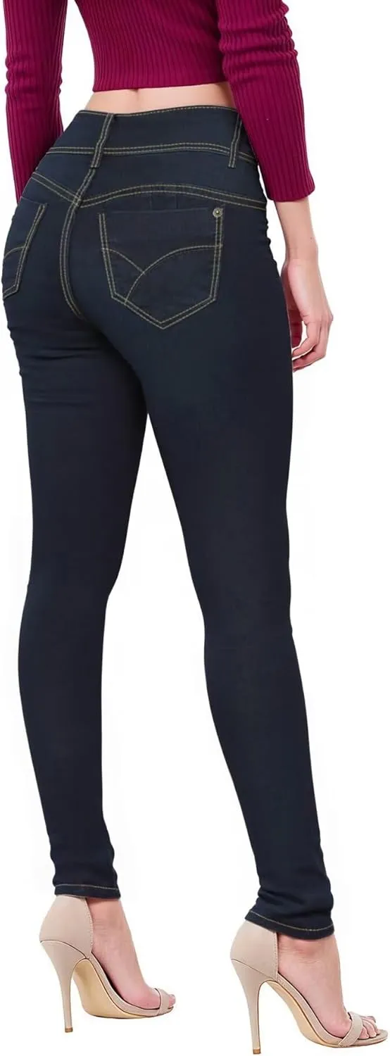 Hybrid & Company Women's Butt Lift V2 Super Comfy Stretch Denim Skinny Jeans