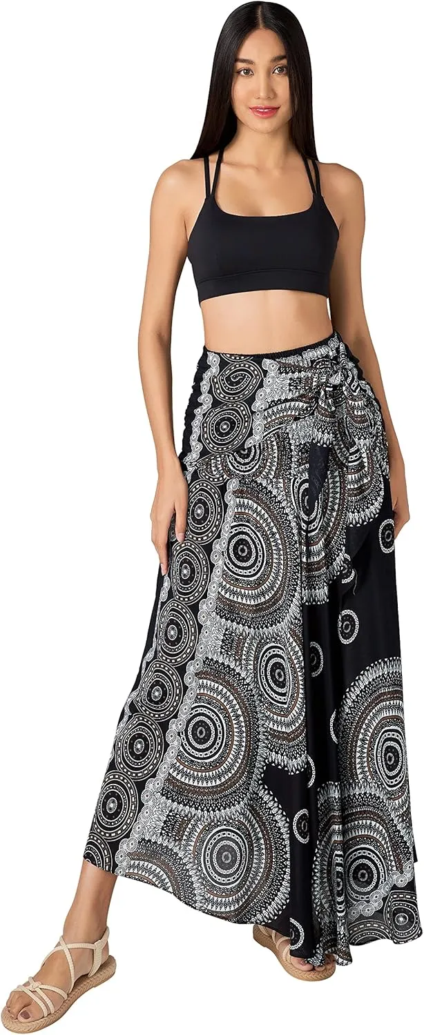 Joob Joob Long Boho Skirts for Women - Bohemian Hippie Maxi Summer Skirt