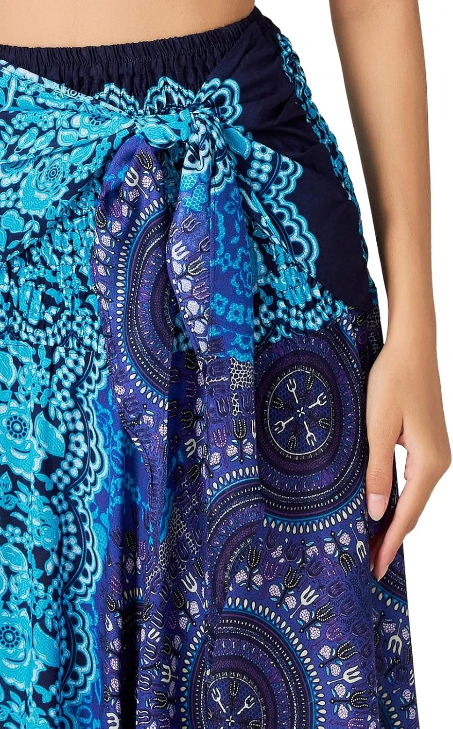 Joob Joob Long Boho Skirts for Women - Bohemian Hippie Maxi Summer Skirt