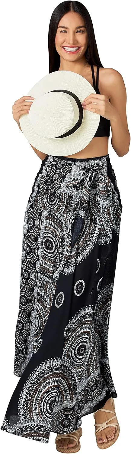 Joob Joob Long Boho Skirts for Women - Bohemian Hippie Maxi Summer Skirt