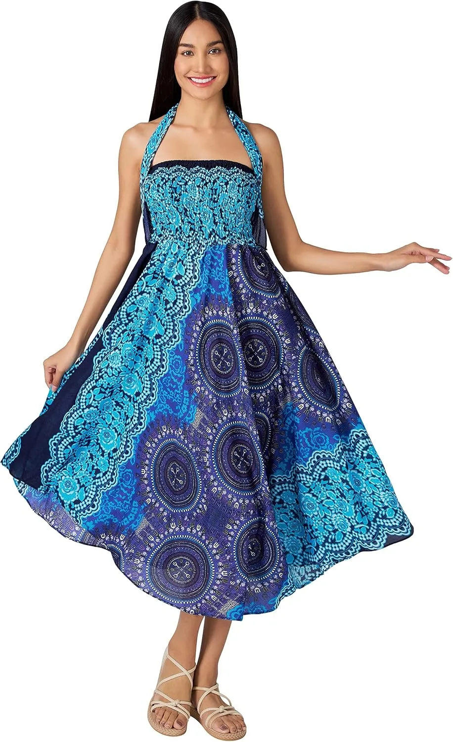 Joob Joob Long Boho Skirts for Women - Bohemian Hippie Maxi Summer Skirt