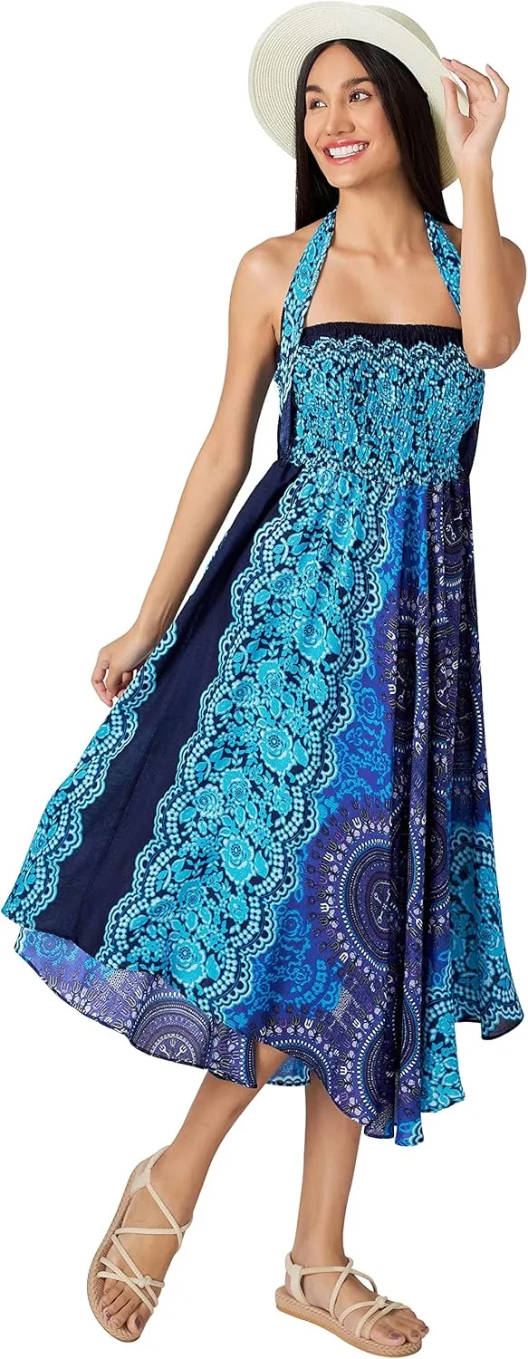 Joob Joob Long Boho Skirts for Women - Bohemian Hippie Maxi Summer Skirt