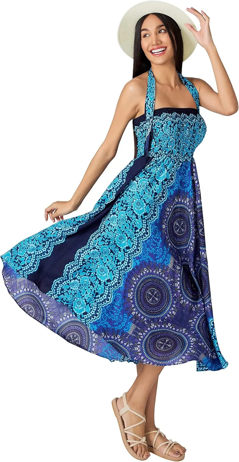 Joob Joob Long Boho Skirts for Women - Bohemian Hippie Maxi Summer Skirt