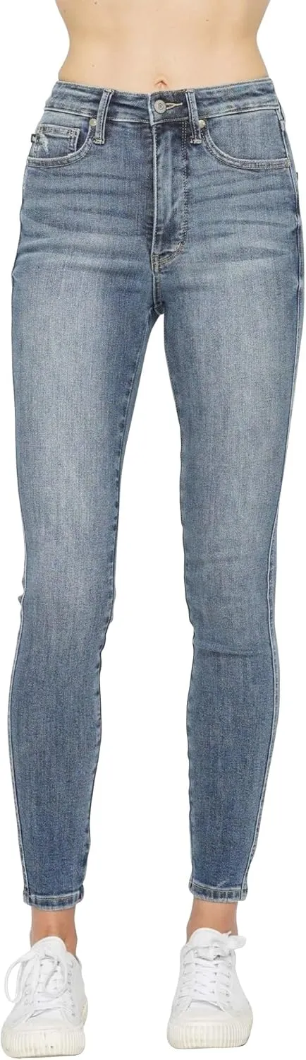 Judy Blue High Waisted Tummy Control Contrast Wash Skinny Jeans 88767