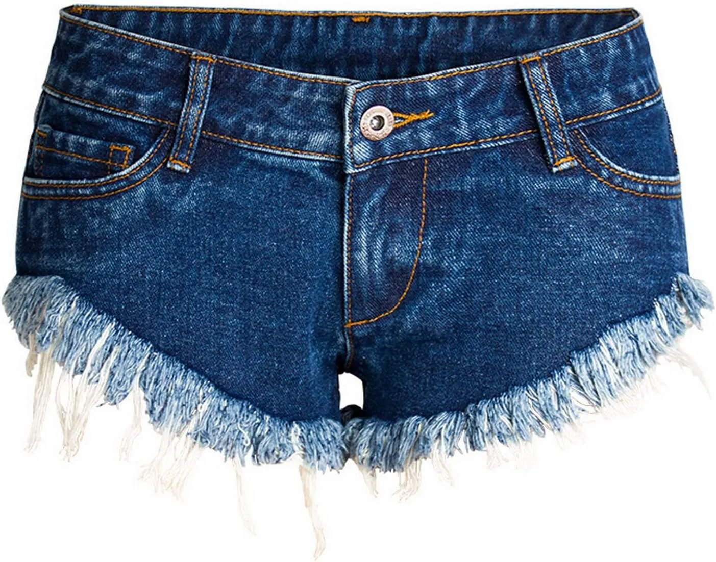 Ladies Casual Denim Shorts with Pockets