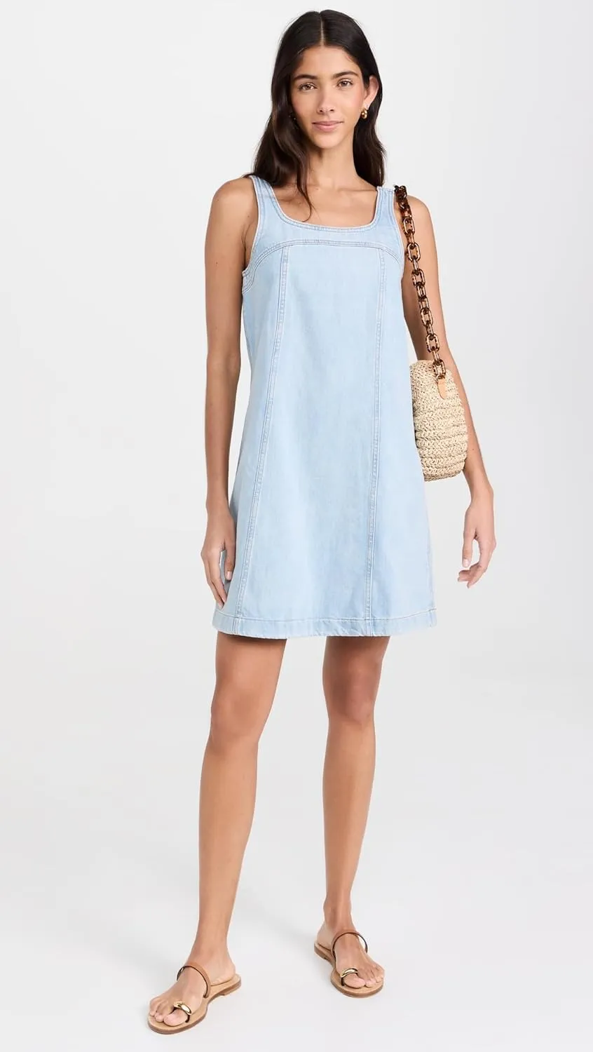 Madewell Women's Denim Sleeveless Mini Dress