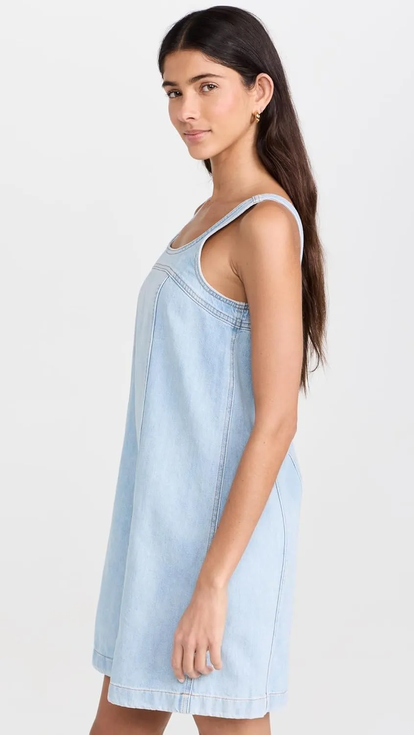 Madewell Women's Denim Sleeveless Mini Dress