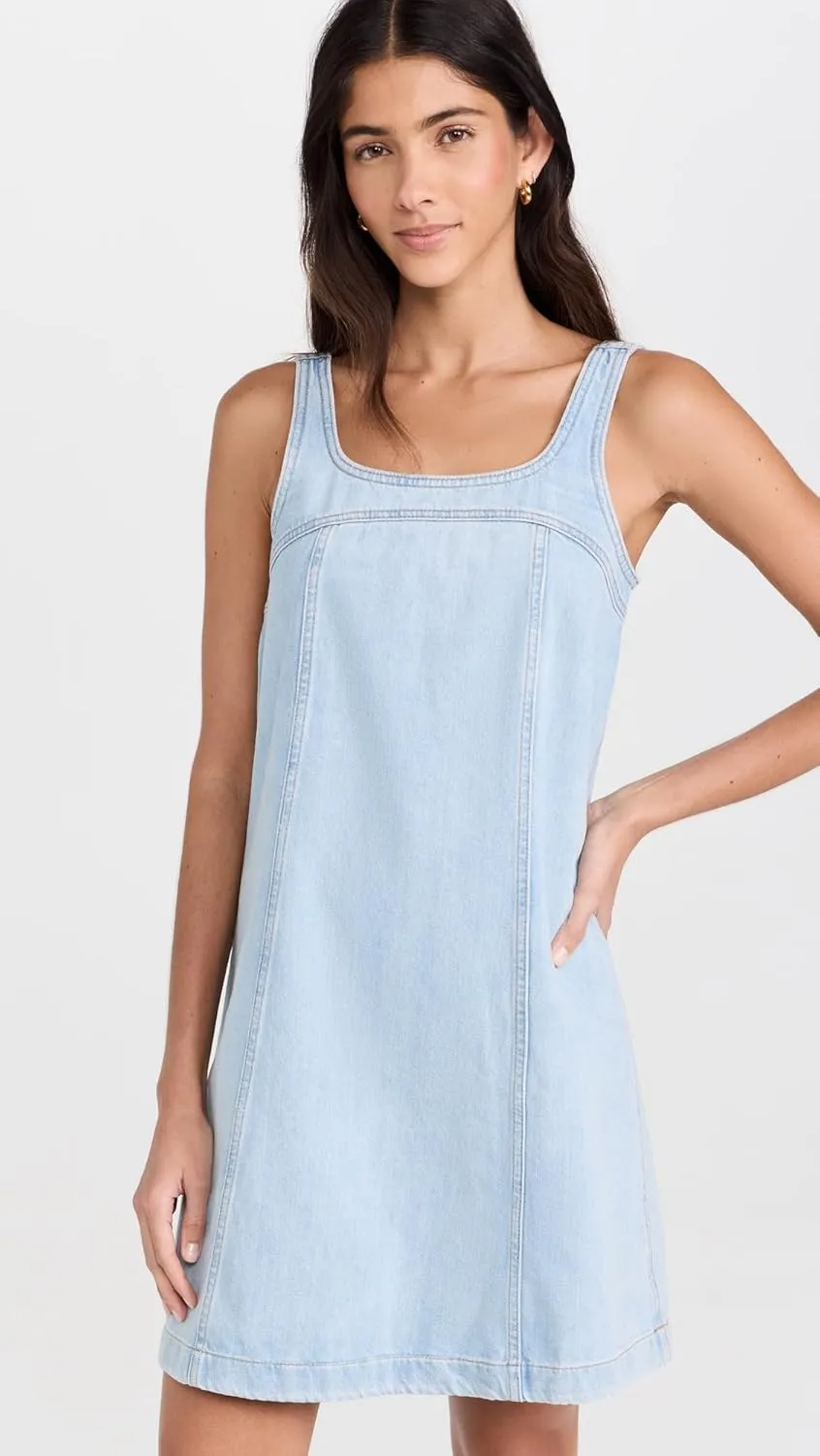 Madewell Women's Denim Sleeveless Mini Dress