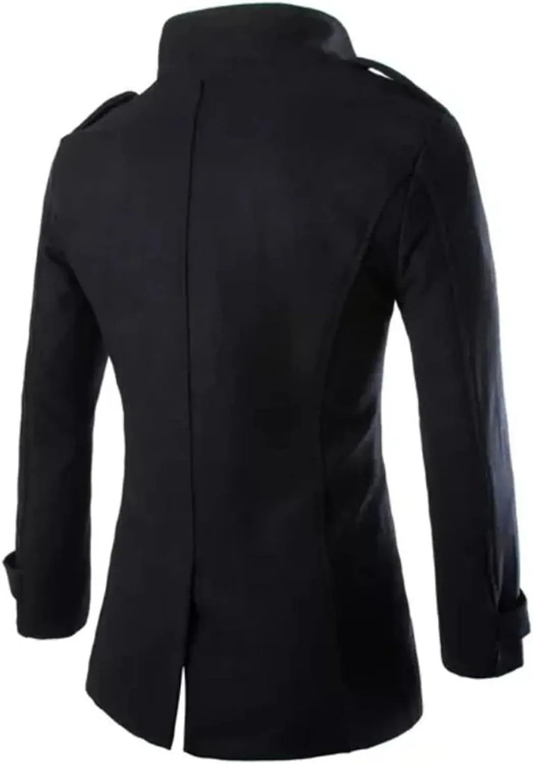 Mens Overcoat Trench Coats Male Pea Coats Double Breasted Wool Blends Coat