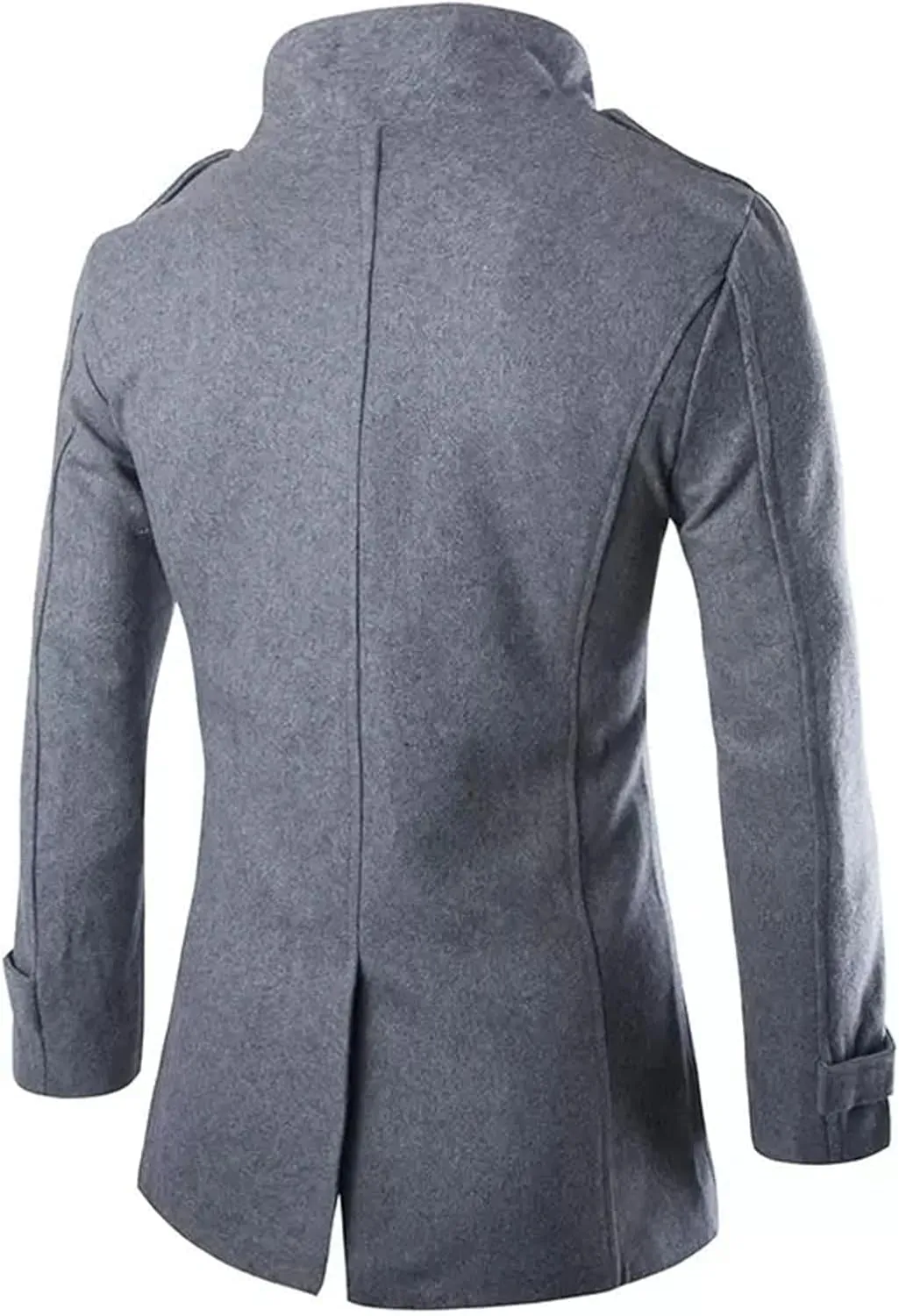 Mens Overcoat Trench Coats Male Pea Coats Double Breasted Wool Blends Coat