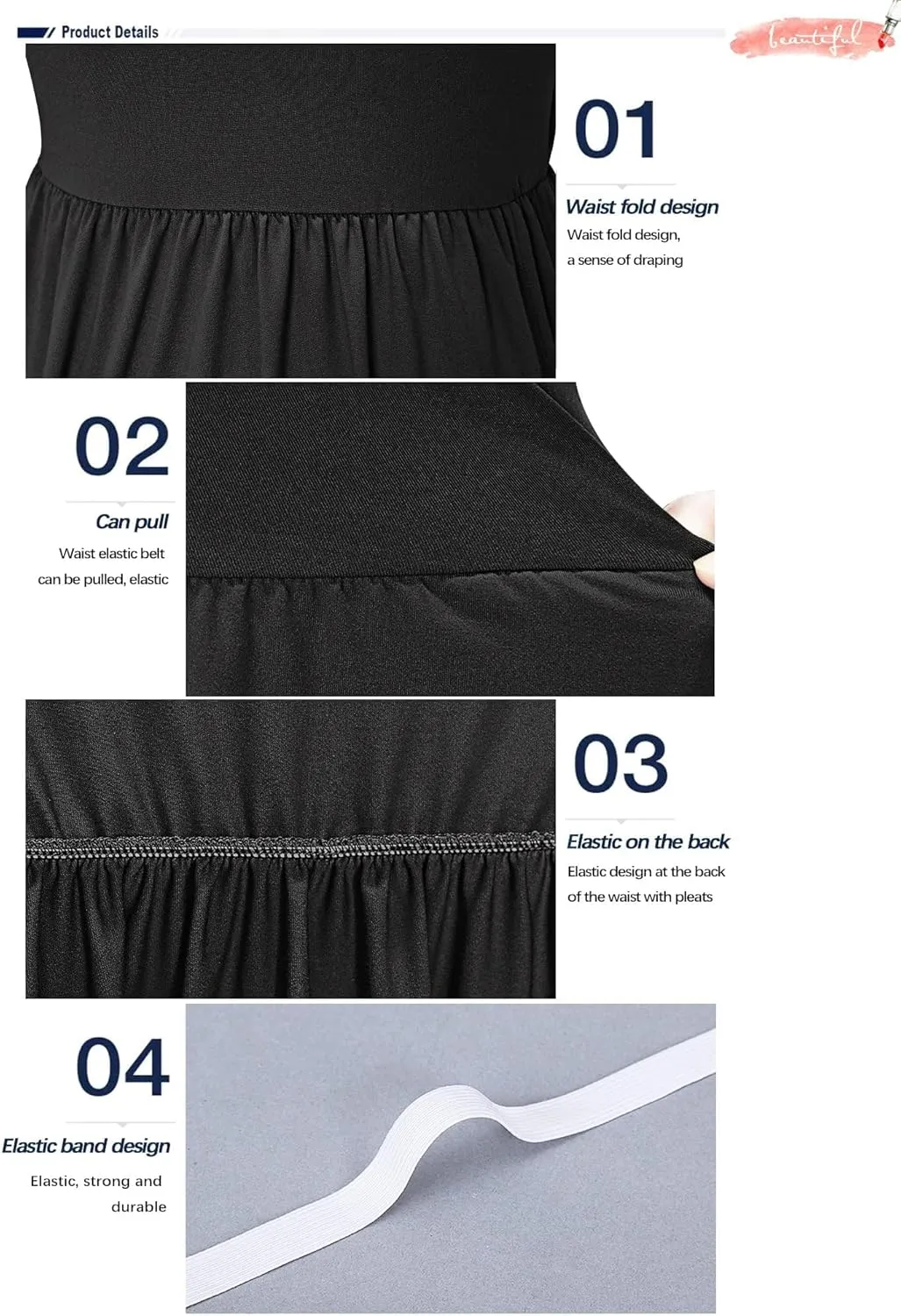 MISFAY Women's Long Sleeve Loose Plain Maxi Dresses Casual Long Dresses Pocket