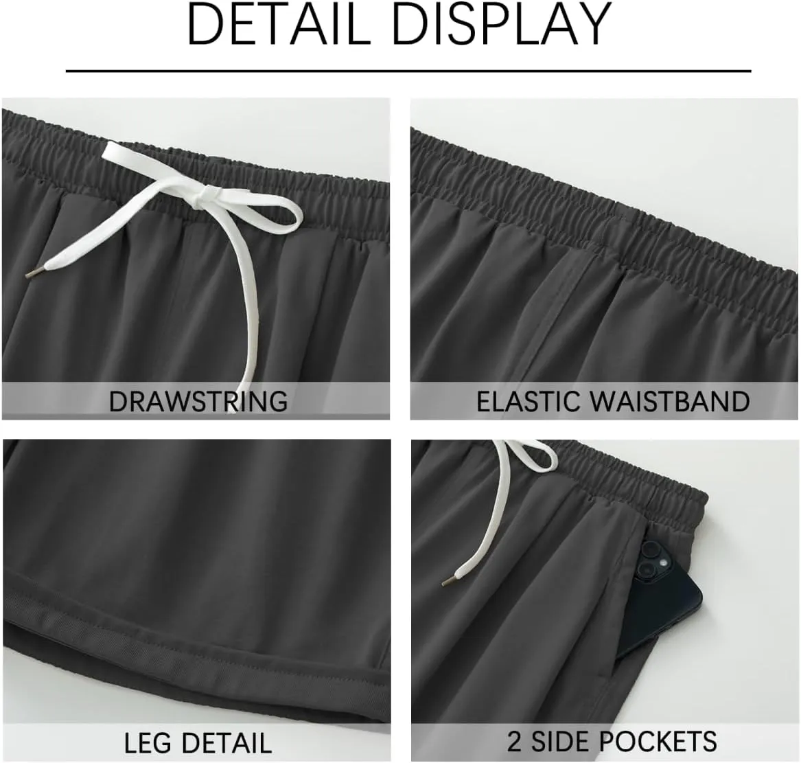 Msmsse Women's Bermuda Knee Length Shorts Cotton Casual Cargo Long Shorts for Athletic Walking Workout